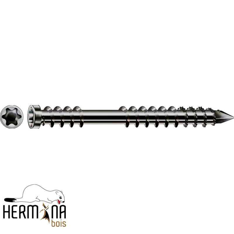 Vis Spax D terrasse bois inox A2 5 x 50 mm